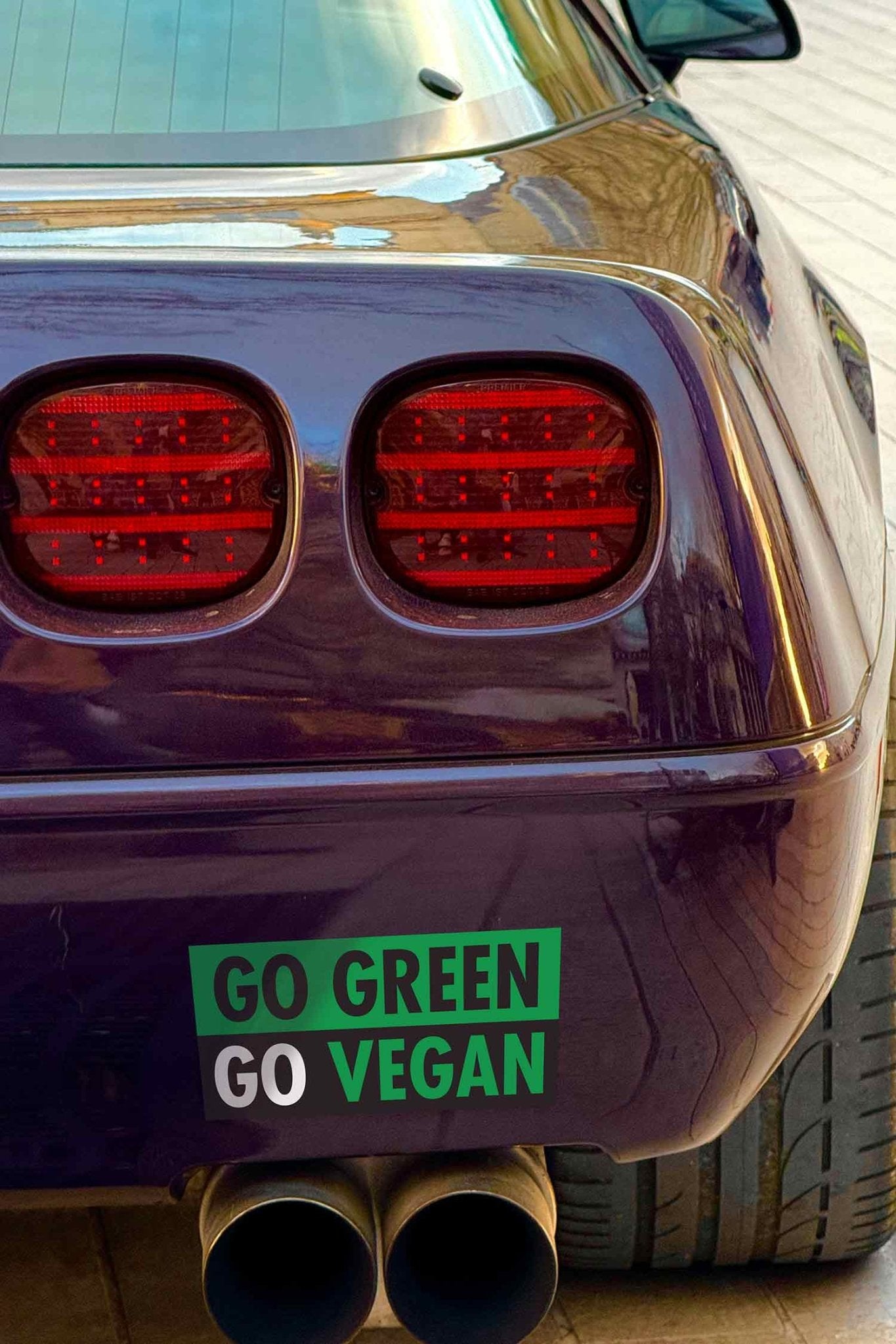 Go Green Go Vegan Car Bumper Stickers - New Signs