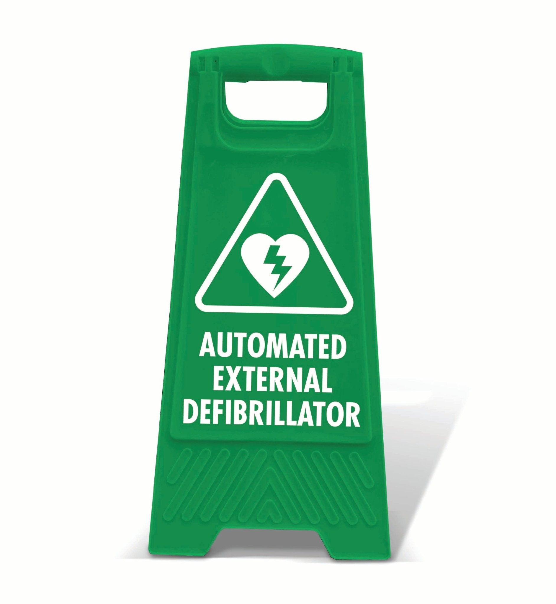 Green A-Frame - Automated External Defibrillator Triangle – New Signs