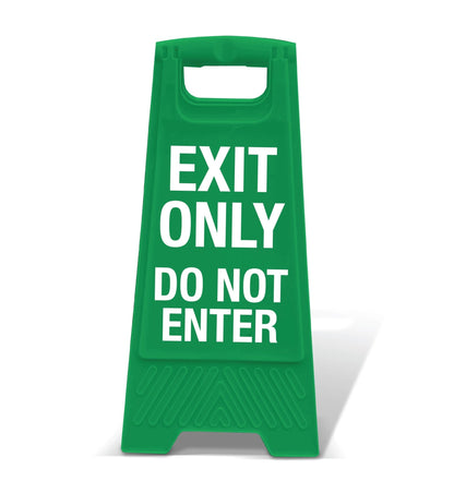 Green A - Frame - Exit Only Do Not Enter - New Signs