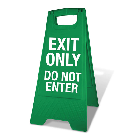 Green A - Frame - Exit Only Do Not Enter - New Signs