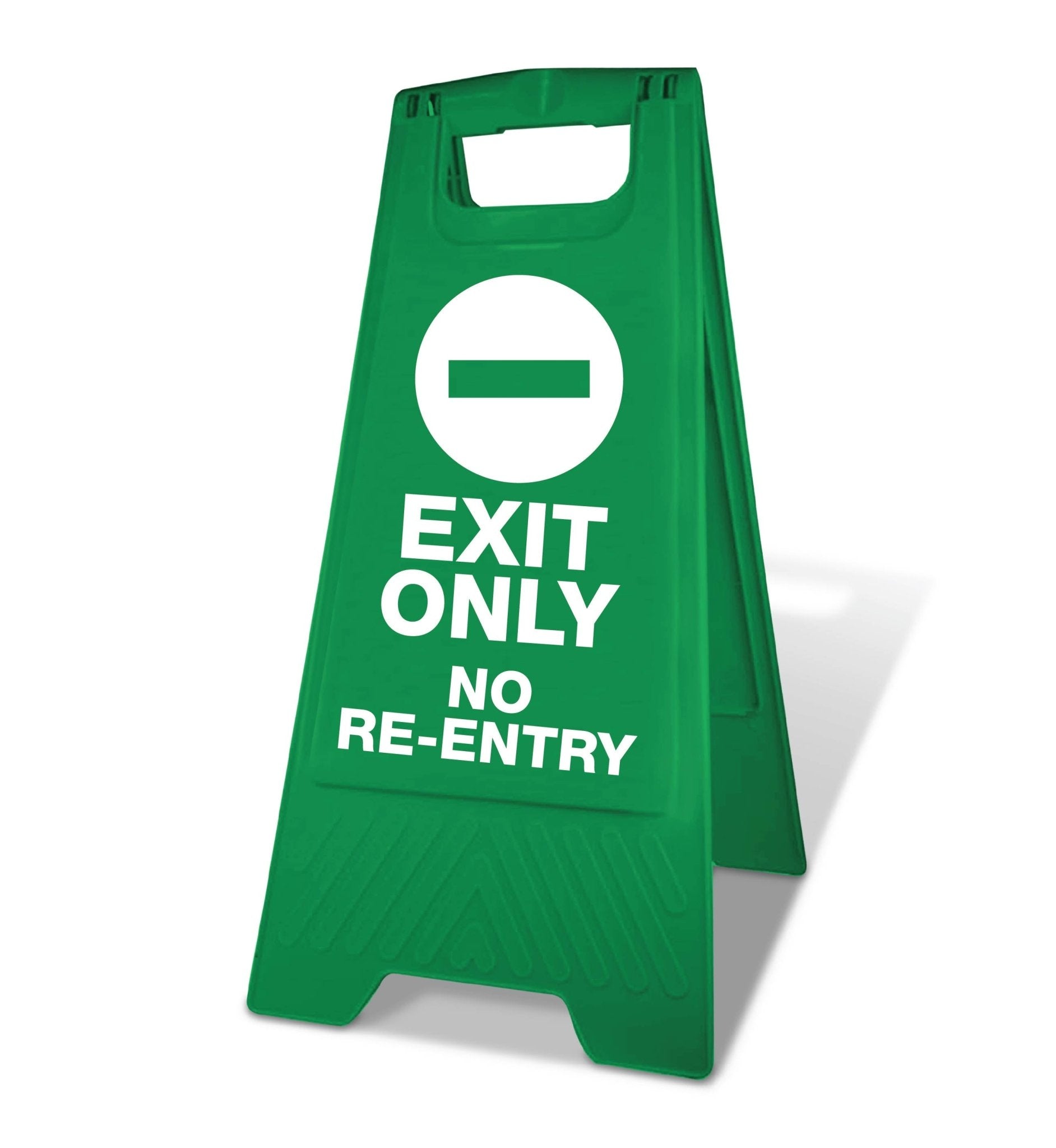 Green A - Frame - Exit Only No Re - Entry - New Signs
