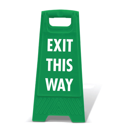 Green A - Frame - Exit This Way - New Signs