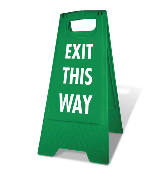 Green A - Frame - Exit This Way - New Signs