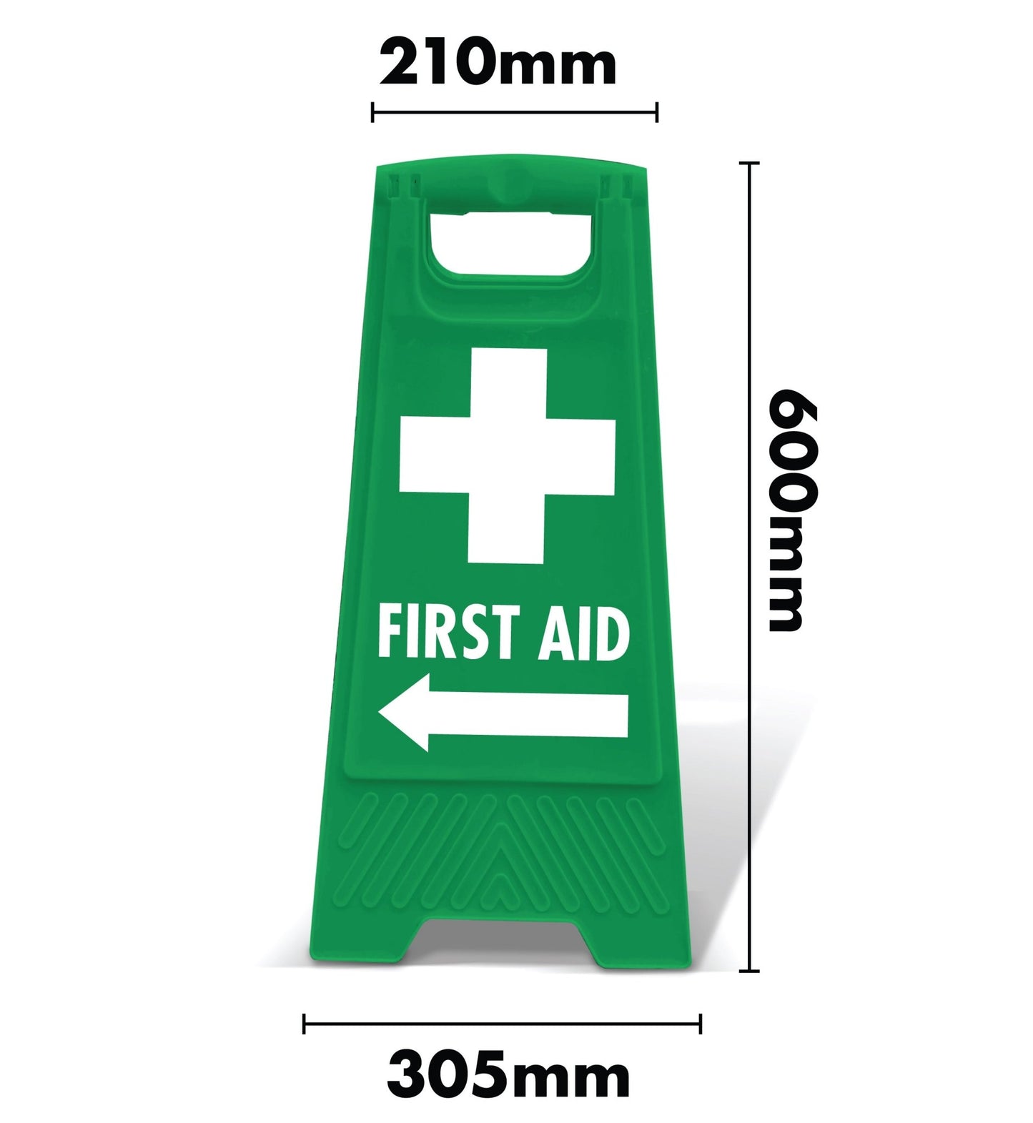 Green A - Frame - First Aid Arrow Left - New Signs