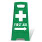 Green A - Frame - First Aid Arrow Right - New Signs