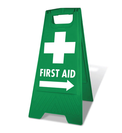 Green A - Frame - First Aid Arrow Right - New Signs