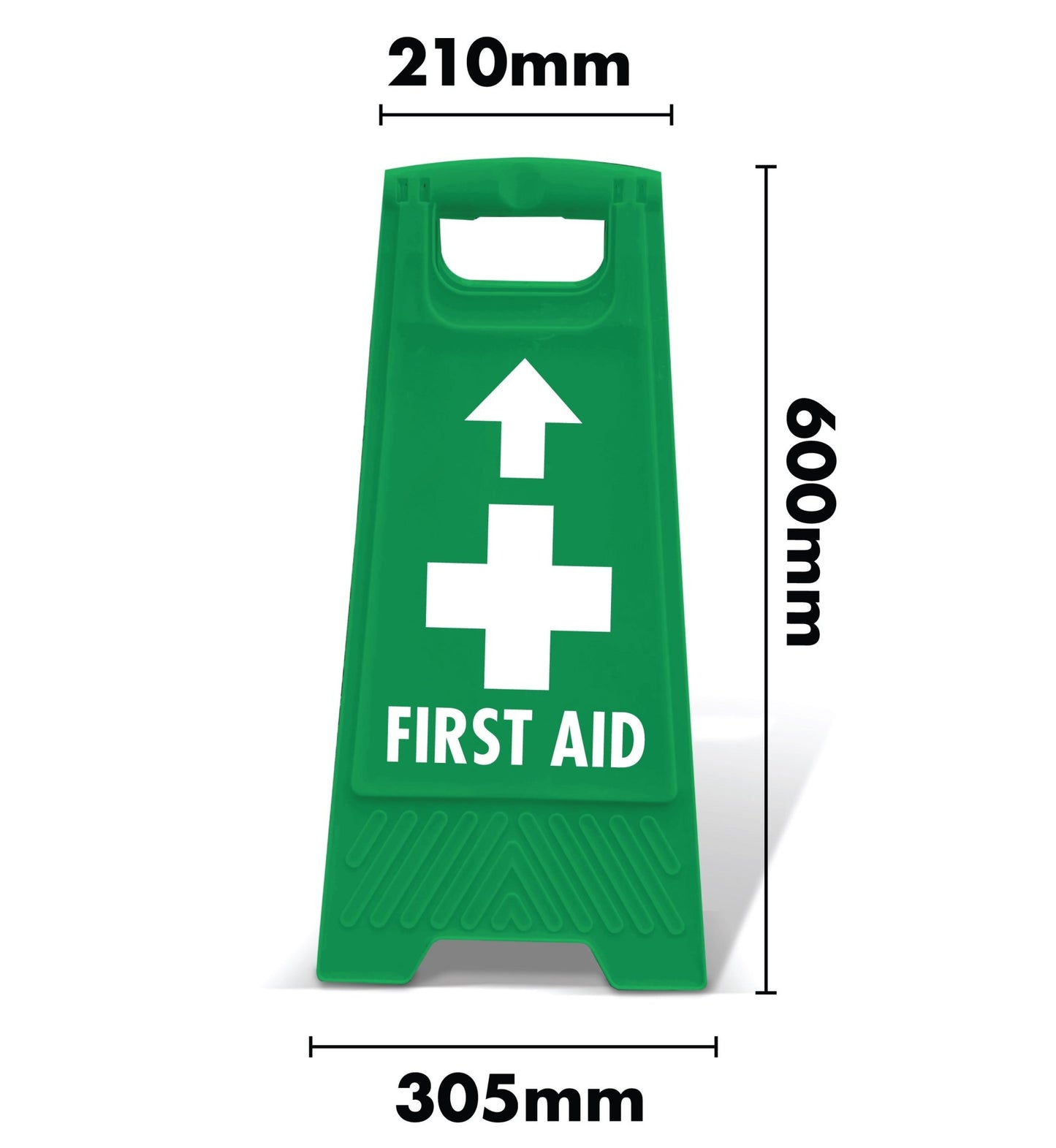 Green A - Frame - First Aid Arrow Up - New Signs