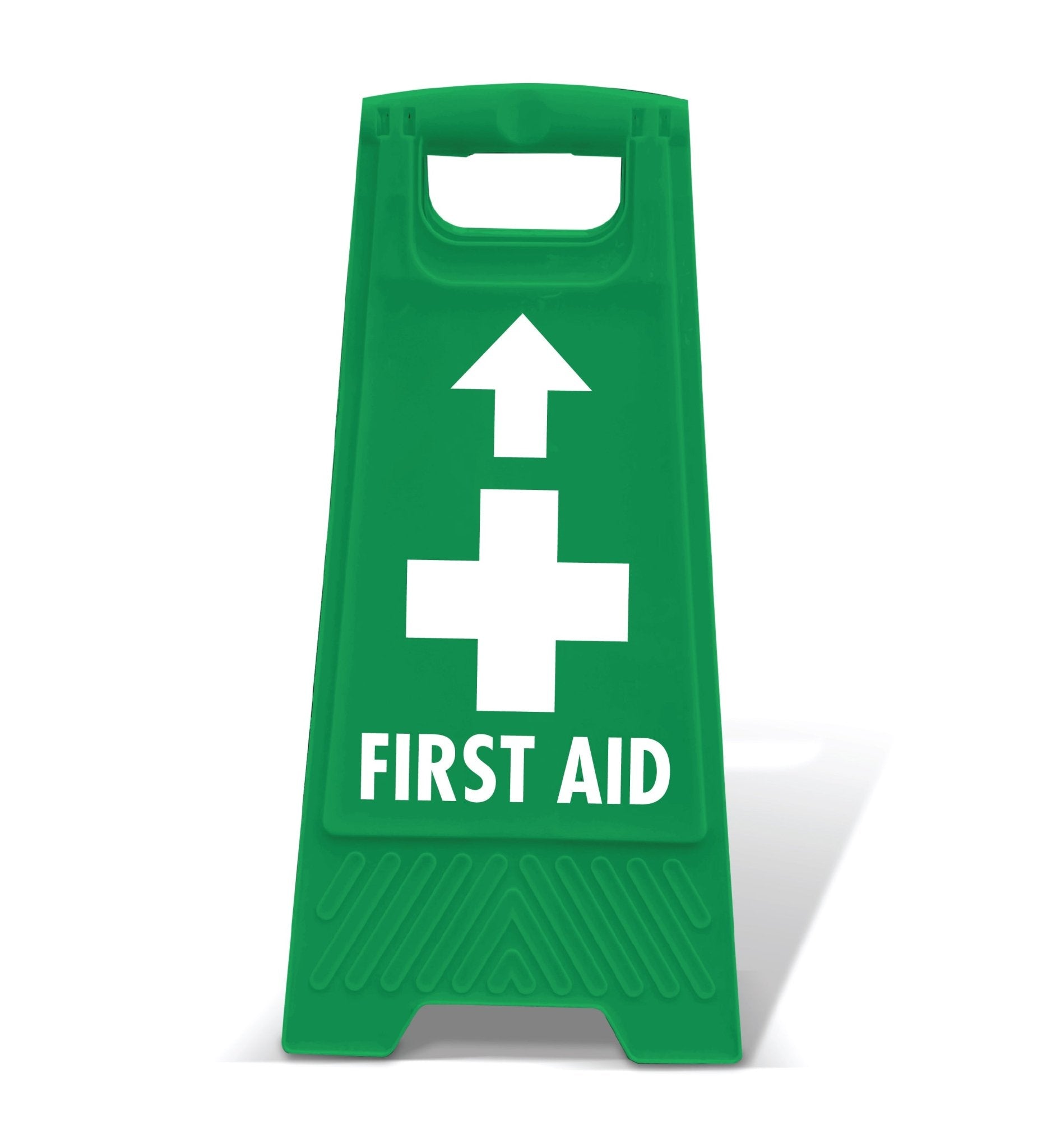 Green A - Frame - First Aid Arrow Up - New Signs