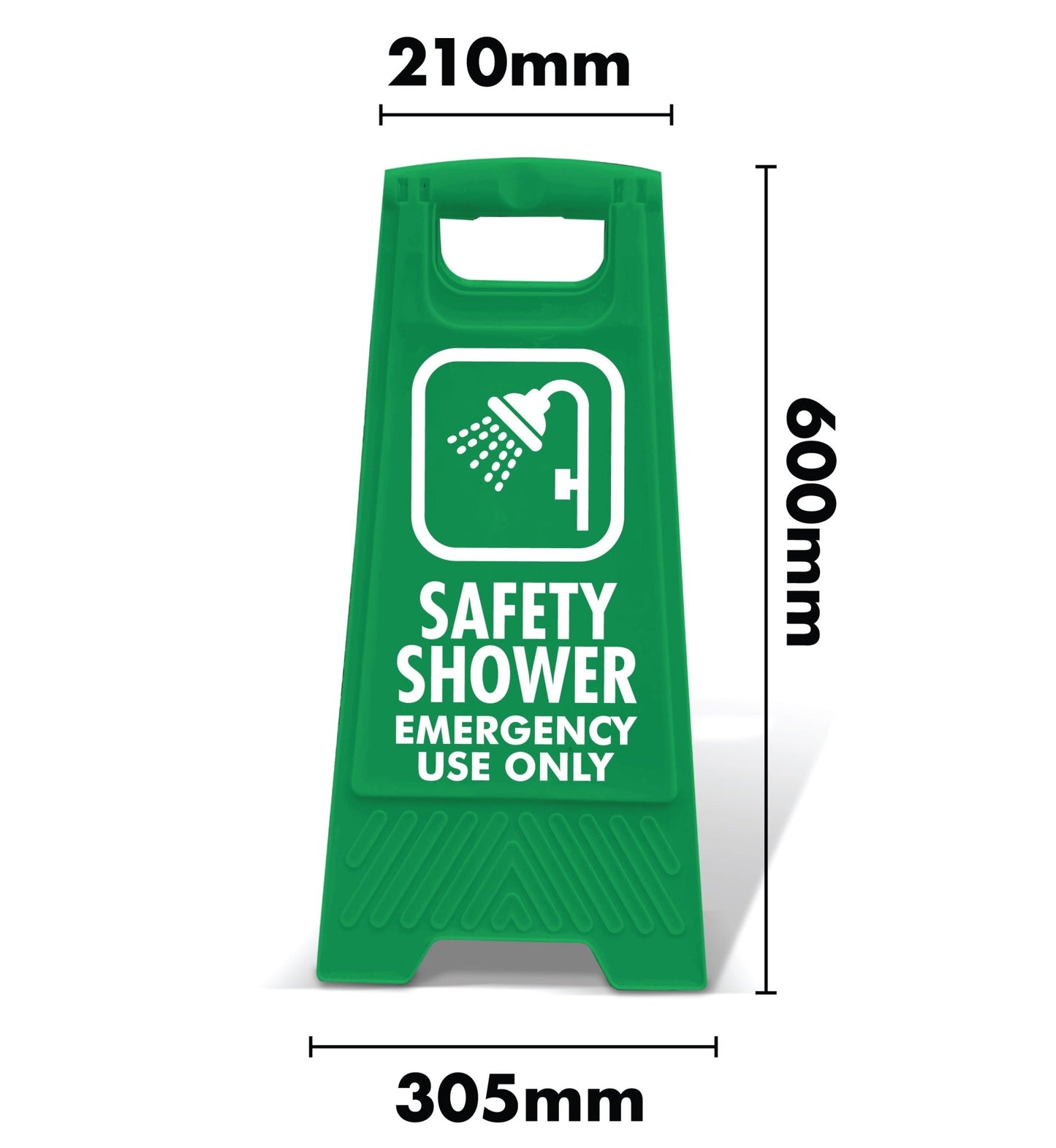 Green A - Frame - Safety Shower Emergency Use Only - New Signs
