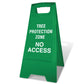Green A - Frame - Tree Protection Zone No Access - New Signs
