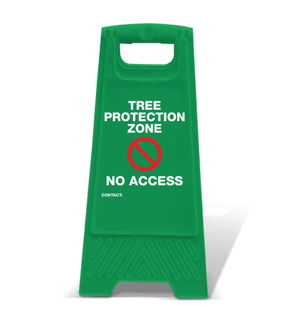 Green A - Frame - Tree Protection Zone No Access Custom - New Signs