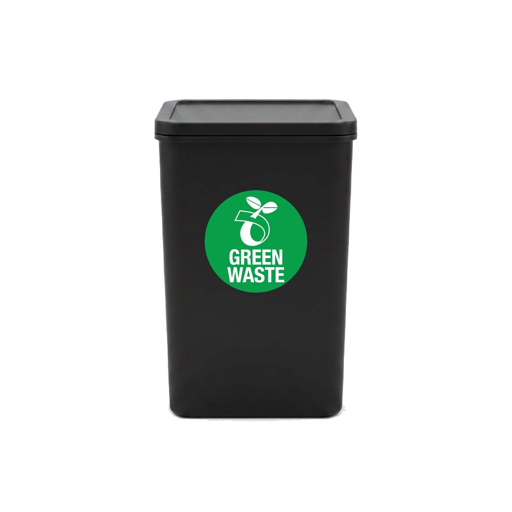 Green Waste Circle Bin Sticker - New Signs