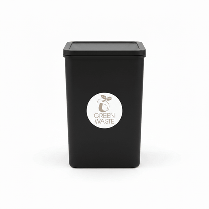 Green Waste Fawn Circle Bin Sticker - New Signs