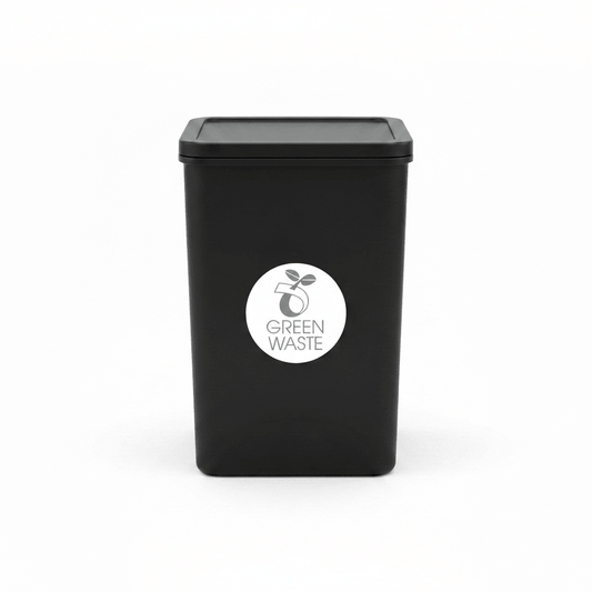 Green Waste Grey Circle Bin Sticker - New Signs