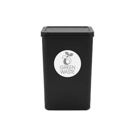 Green Waste Grey Circle Bin Sticker - New Signs