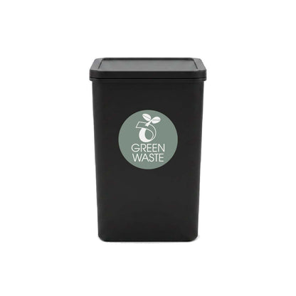 Green Waste Sage Background Circle Bin Sticker - New Signs