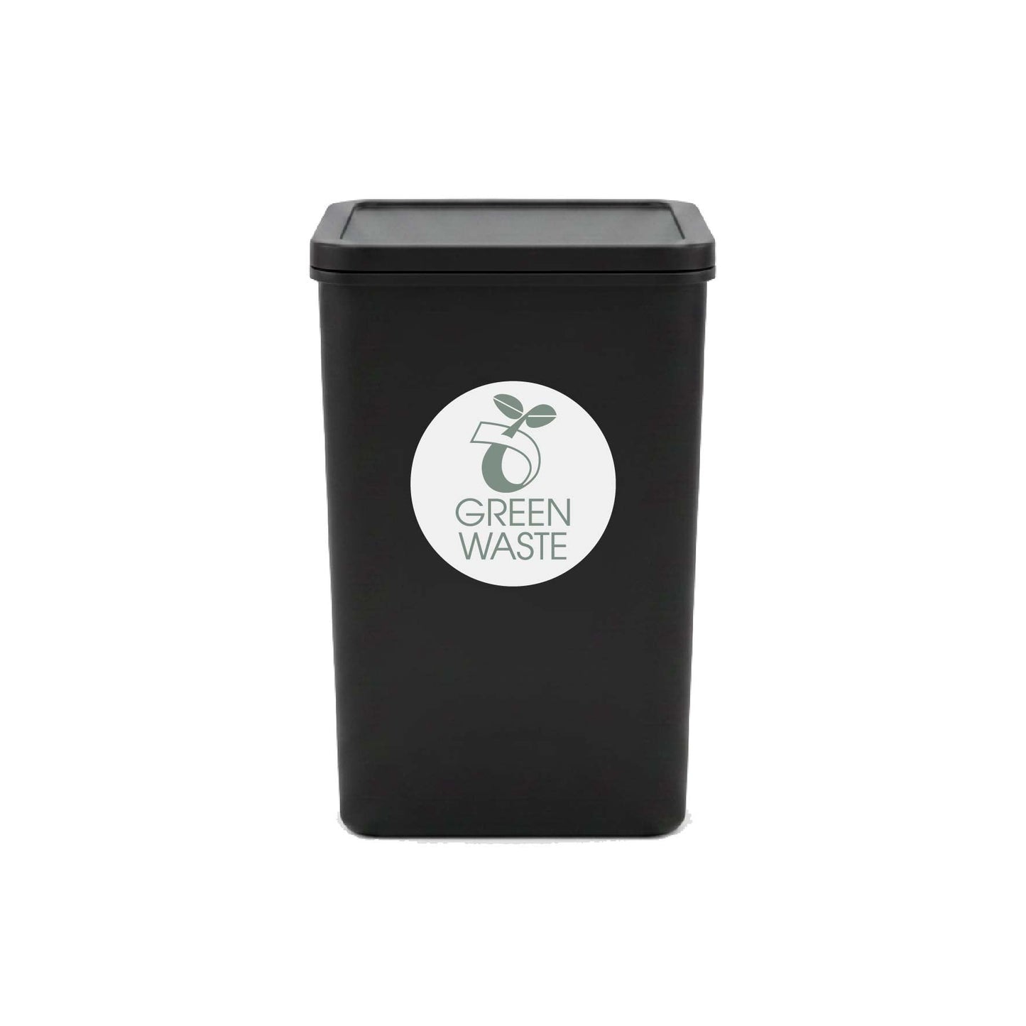 Green Waste Sage Circle Bin Sticker - New Signs