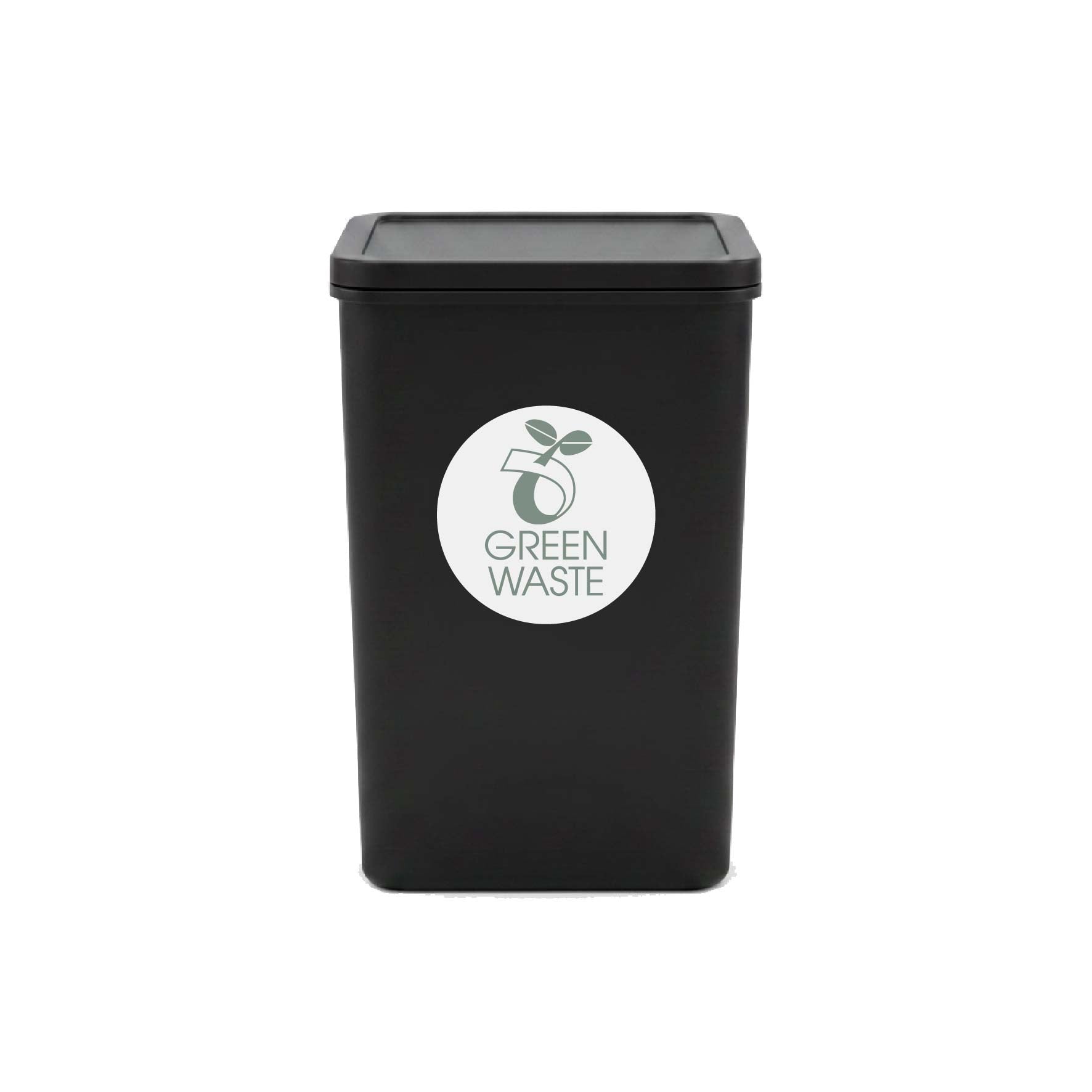 Green Waste Sage Circle Bin Sticker - New Signs