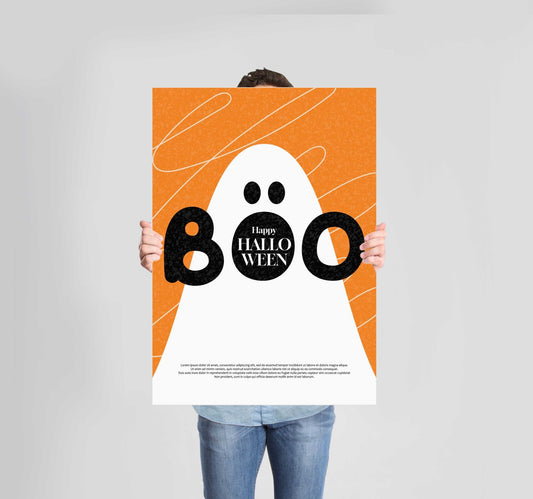 Halloween Boo Poster Wall Art Prints - New Signs