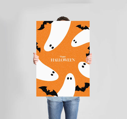 Halloween Poster Wall Art Prints (Set of 4) - New Signs