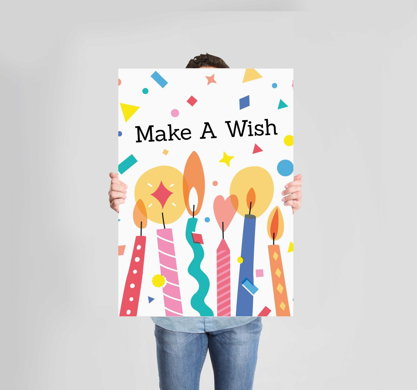 Happy Birthday Poster Wall Art Prints (Set of 5) - New Signs