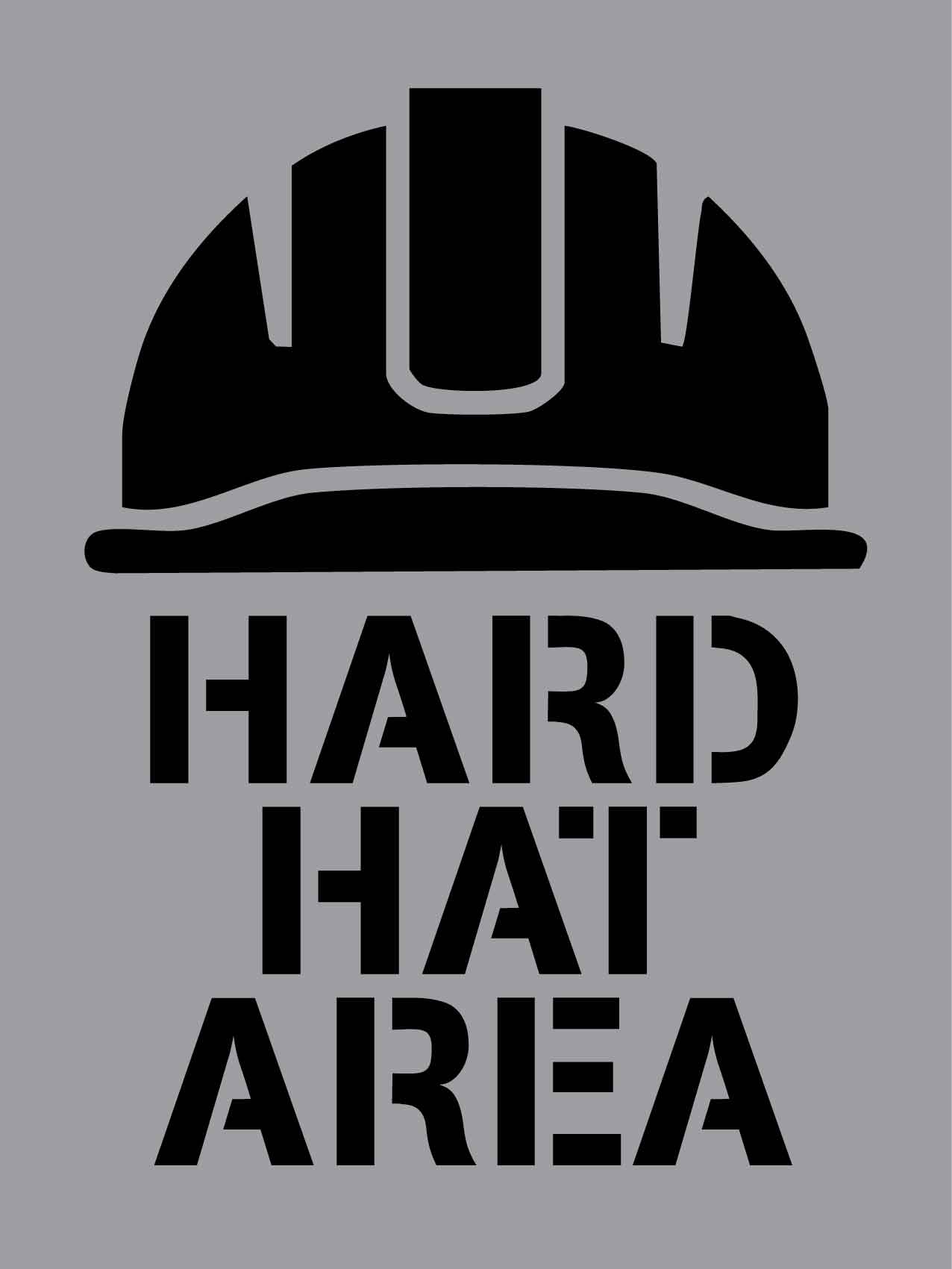 Hard Hat Area - Aluminium Composite Stencil - New Signs