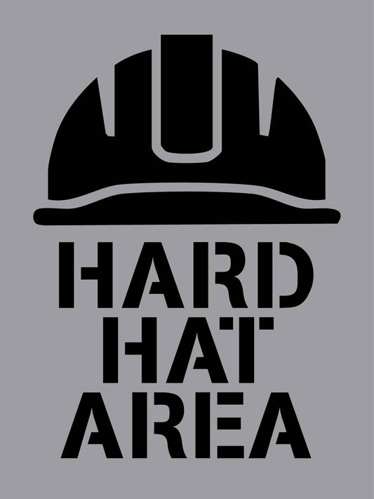 Hard Hat Area - Aluminium Composite Stencil - New Signs
