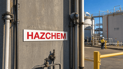 Hazchem 600mm x 150mm Sign - New Signs