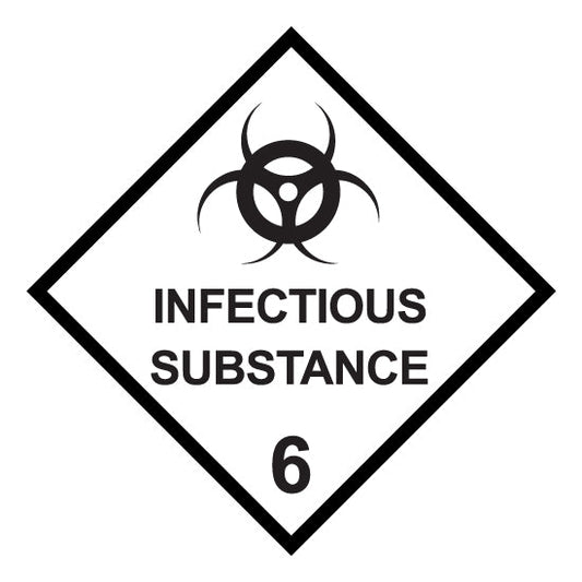 Hazchem CLASS 6 - INFECTIOUS SUBSTANCE - Sticker - New Signs