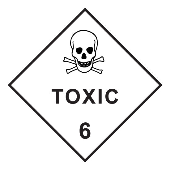 Hazchem CLASS 6 - TOXIC - Sticker - New Signs