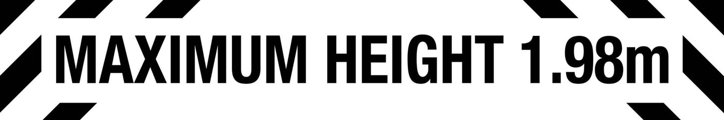 HGK Max Height 1.98m 900mm x 150mm - New Signs