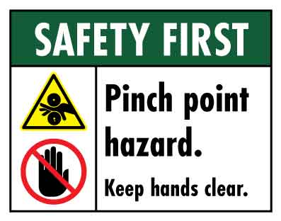 HGK Safety First 140mm x 110mm - New Signs