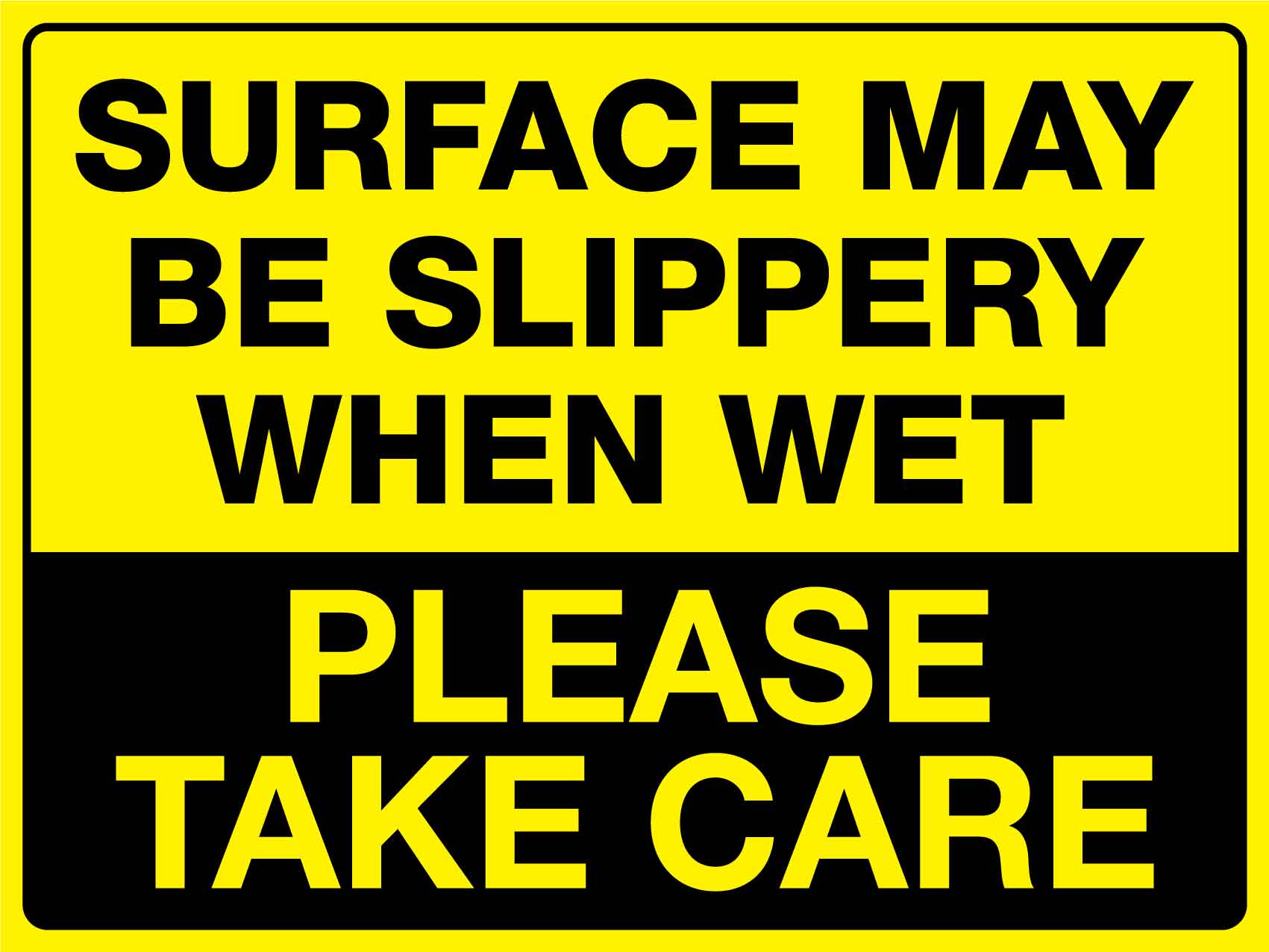 HGK Slippery When Wet 450mm x 600mm - New Signs