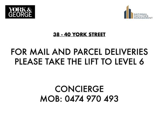 HGK York & George Mail and Parcel 225mm x 300mm - New Signs