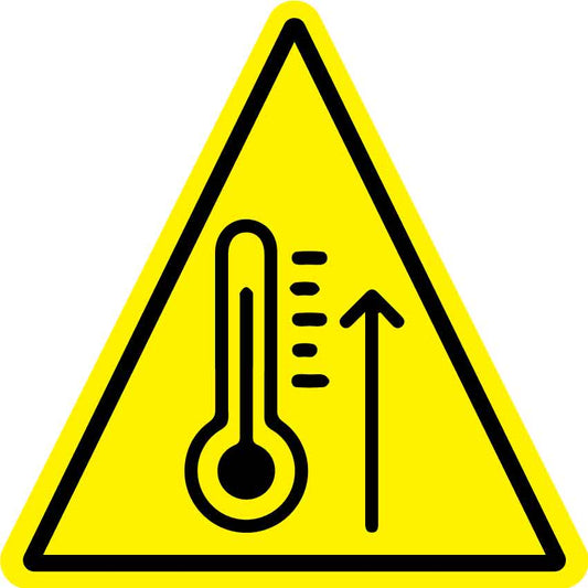 High Temperature (Triangle) Decal - New Signs