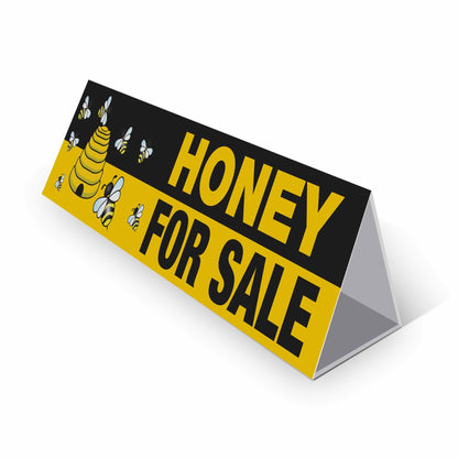 Honey For Sale - Landscape Corflute Toblerone Signs - New Signs