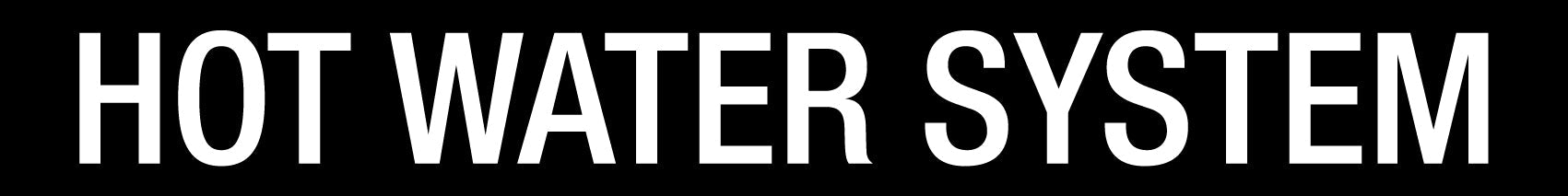 Hot Water System - Statutory Sign - New Signs