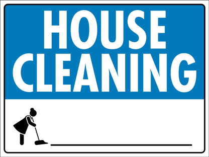 House Cleaning Sign - New Signs