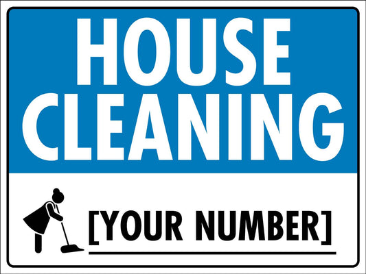 House Cleaning Sign - New Signs
