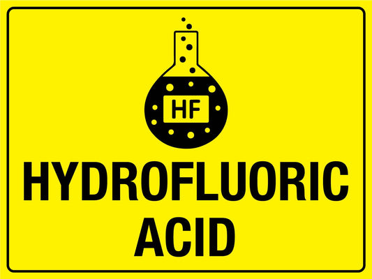 Hydrofluoric Acid Sign - New Signs