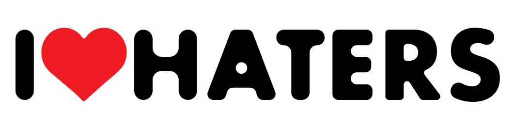 I Heart Haters White Car Bumper Stickers - New Signs