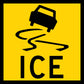 Ice On Road Multi Message Traffic Sign - New Signs