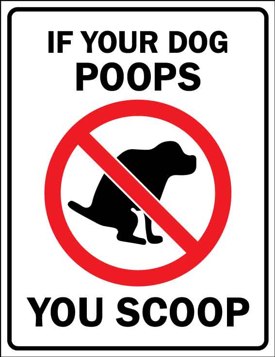 If Your Dog Poops You Scoop Wheelie Bin Stickers - New Signs