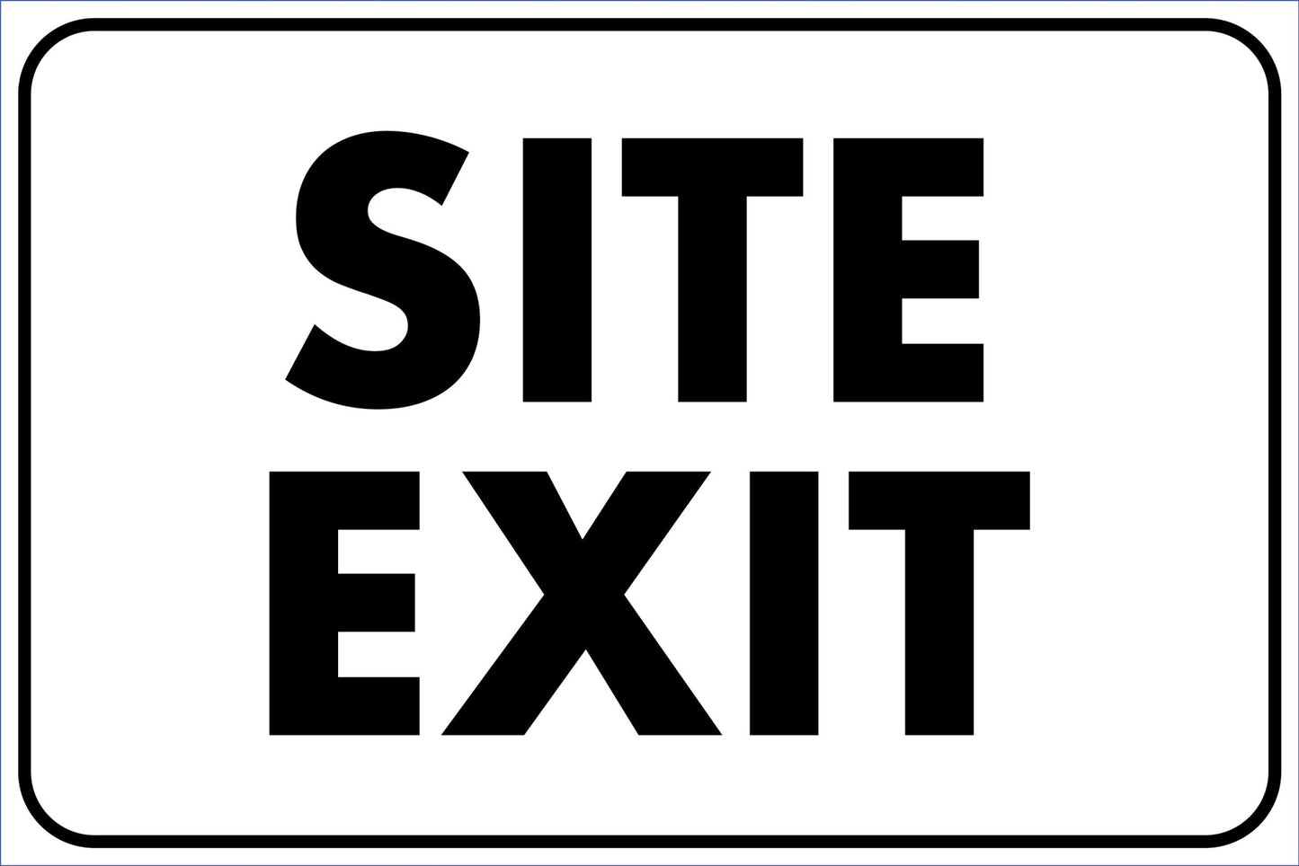 IZG Izza Group Site Exit 600mm x 900mm Sign - New Signs
