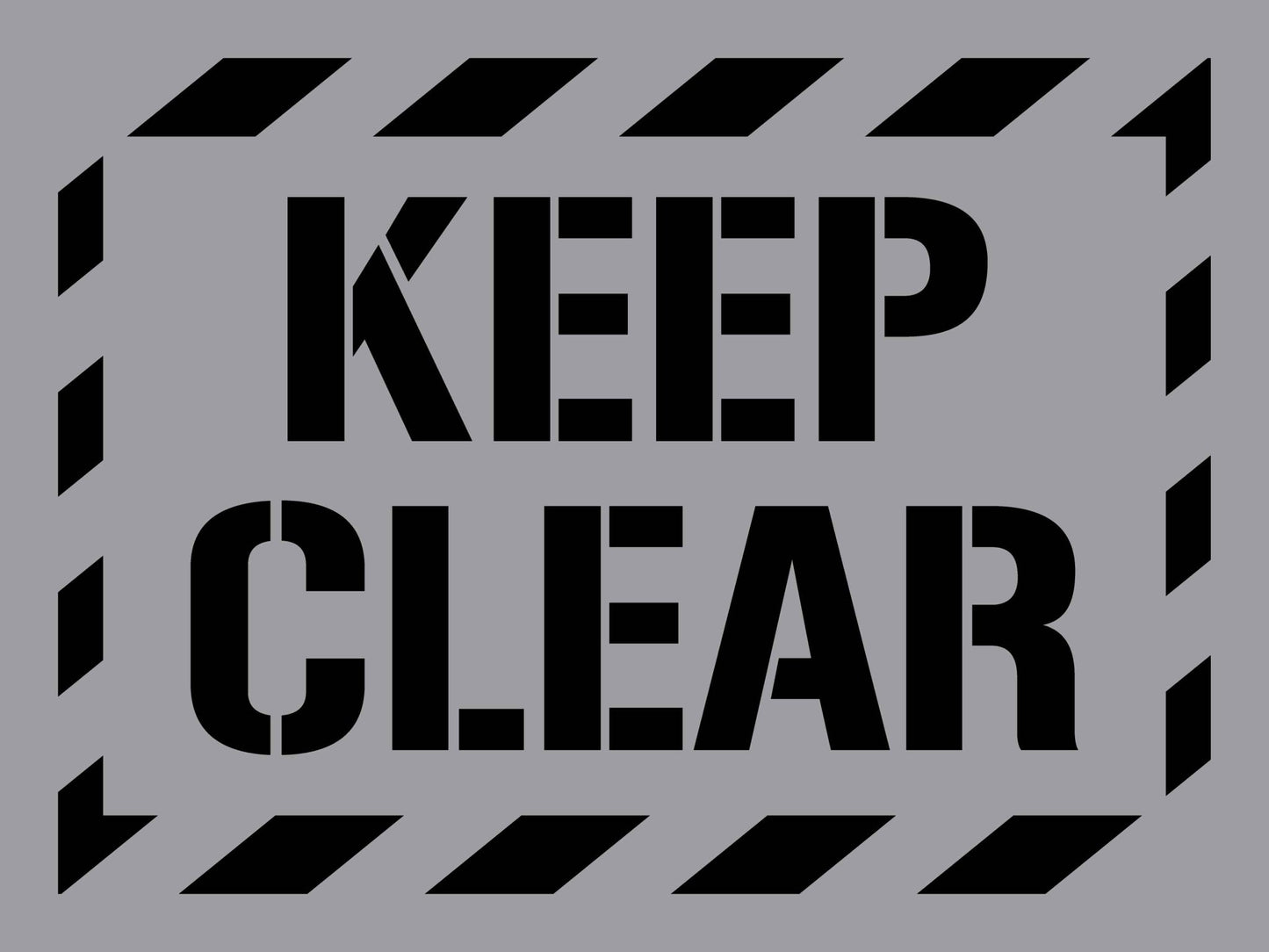 Keep Clear - Aluminium Composite Stencil - New Signs