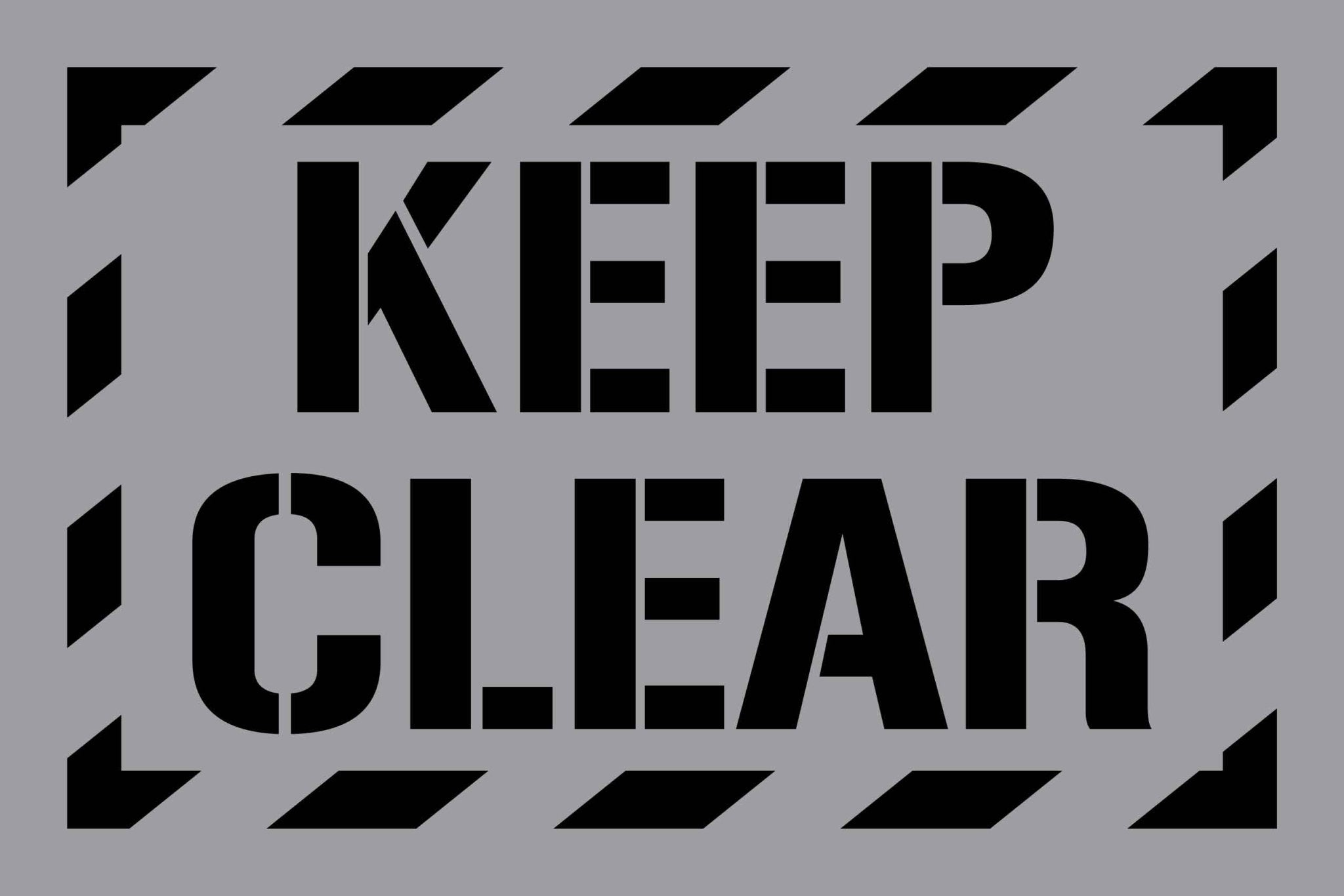 Keep Clear - Aluminium Composite Stencil – New Signs