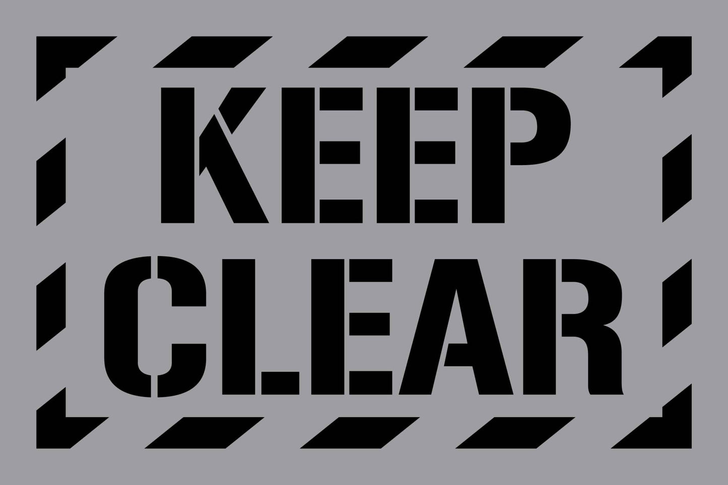 Keep Clear - Aluminium Composite Stencil - New Signs