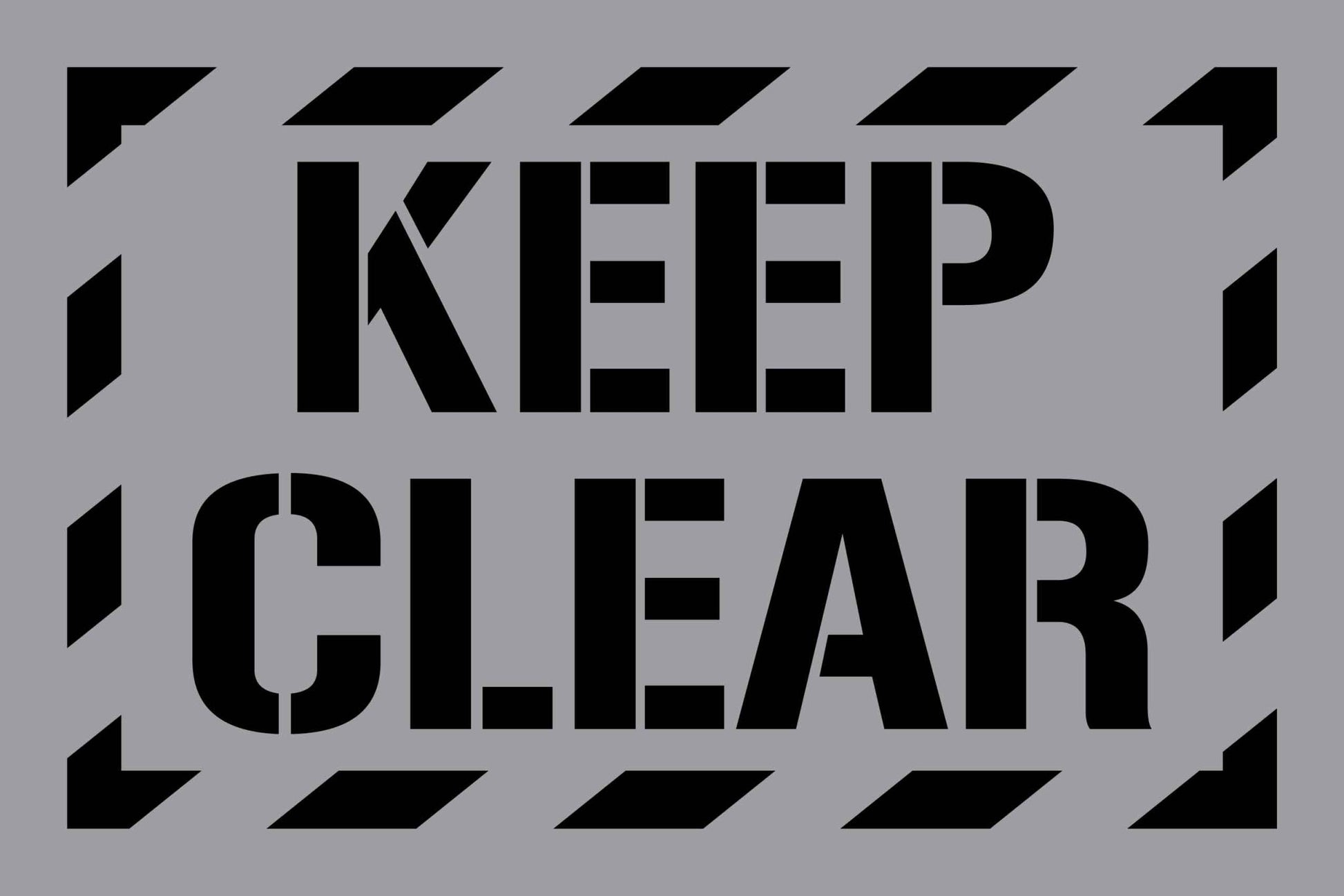 Keep Clear - Aluminium Composite Stencil - New Signs