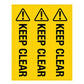 Keep Clear - Corflute Bollard Cover - New Signs