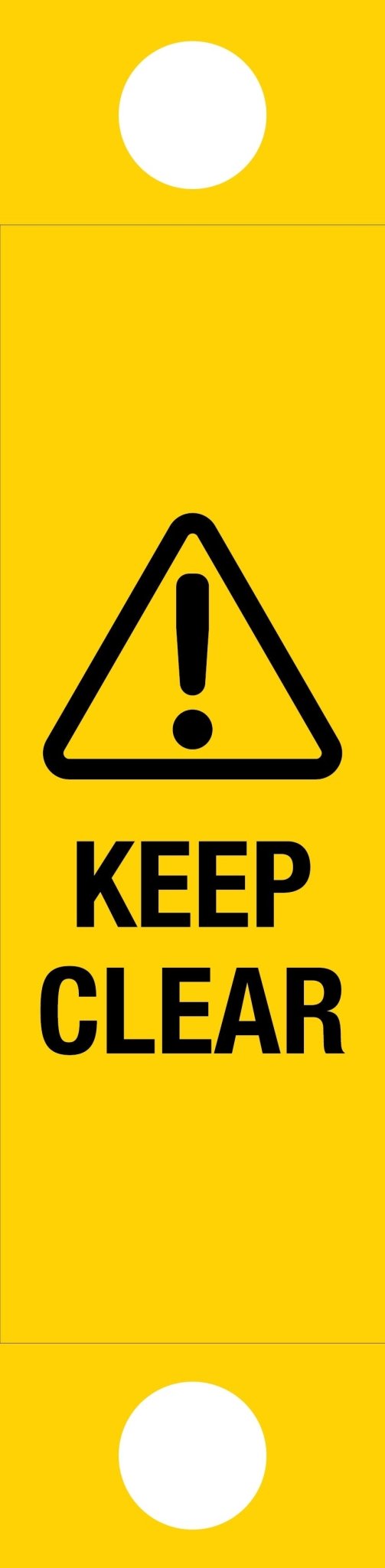 Keep Clear - Corflute Bollard Traffic Signs - New Signs
